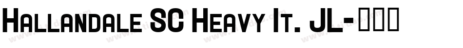 Hallandale SC Heavy It. JL字体转换